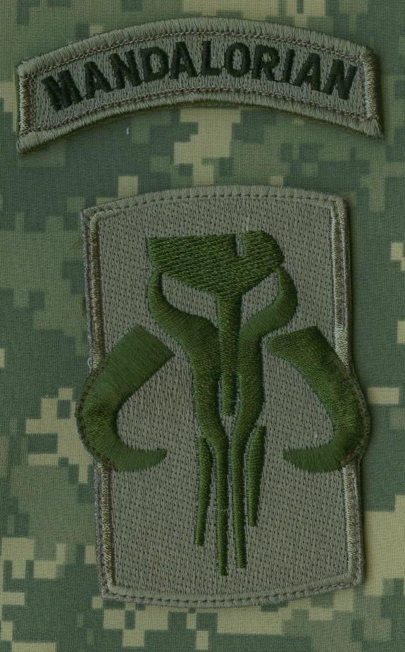 KANDAHAR WHACKER SEAL SAS JTF2 KSK SP OPS JEDI STAR WARS MANDAL BANTHA SKULL TAB