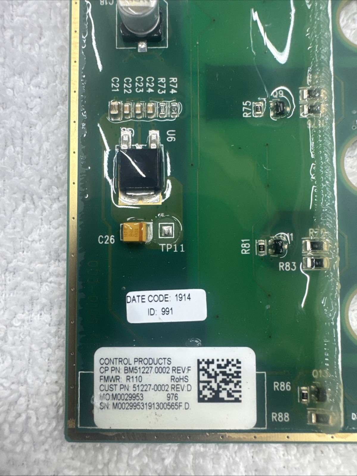 Bunn Control Board, Assembly Touch Switch. 51227.0002 Crescendo