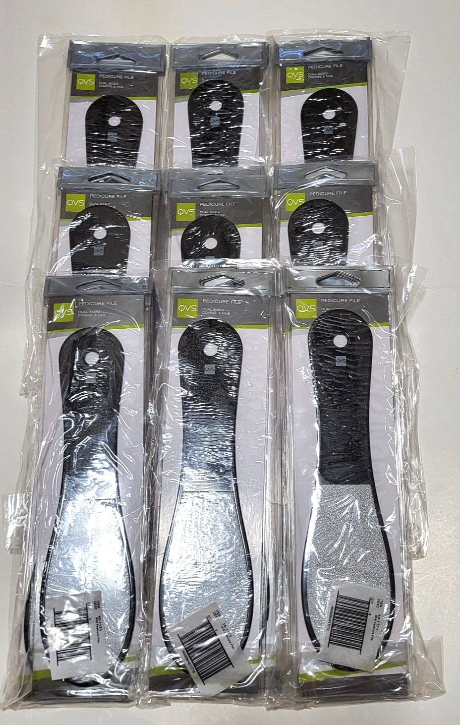 QVS Professional Pedicure File Doubled Sided Coarse & Fine For Feet LOT OF 80!!!
