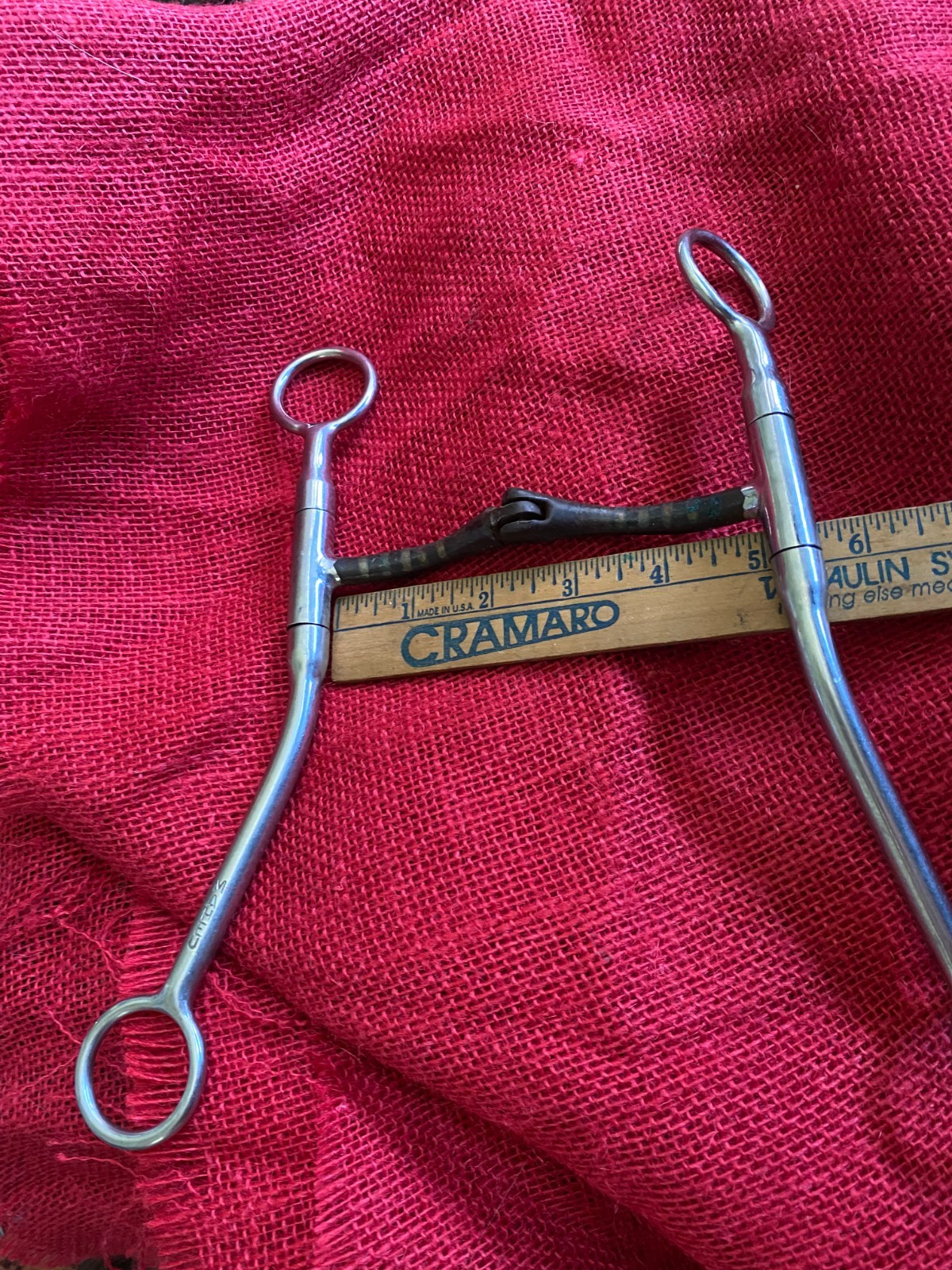 Maheu long  Shank Hinged Snaffle great balanced western bit SHIPS FOR FREE