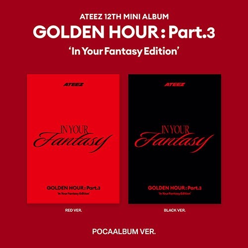 Ateez Album "GOLDEN HOUR : Part.3 ‘In Your Fantasy Edition" [QR Card] _ 2 Choose