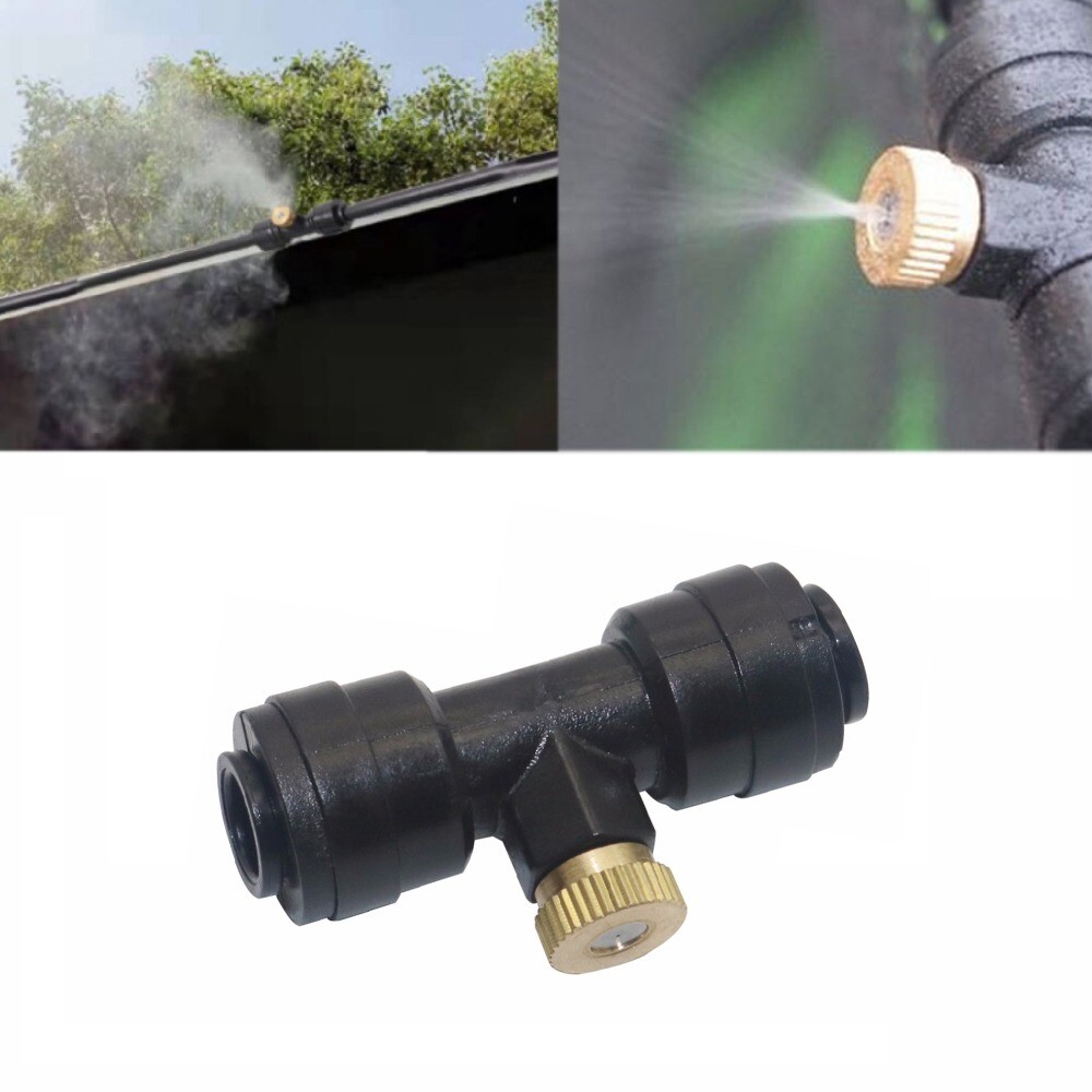 Drip Depot Economy 1/4" Compression Misting Tee w/Nozzle