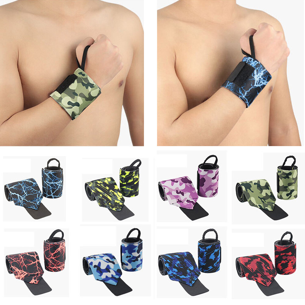 Men Camouflage Stretch Wristband Basketball Running Fitness Sports Wrist Band