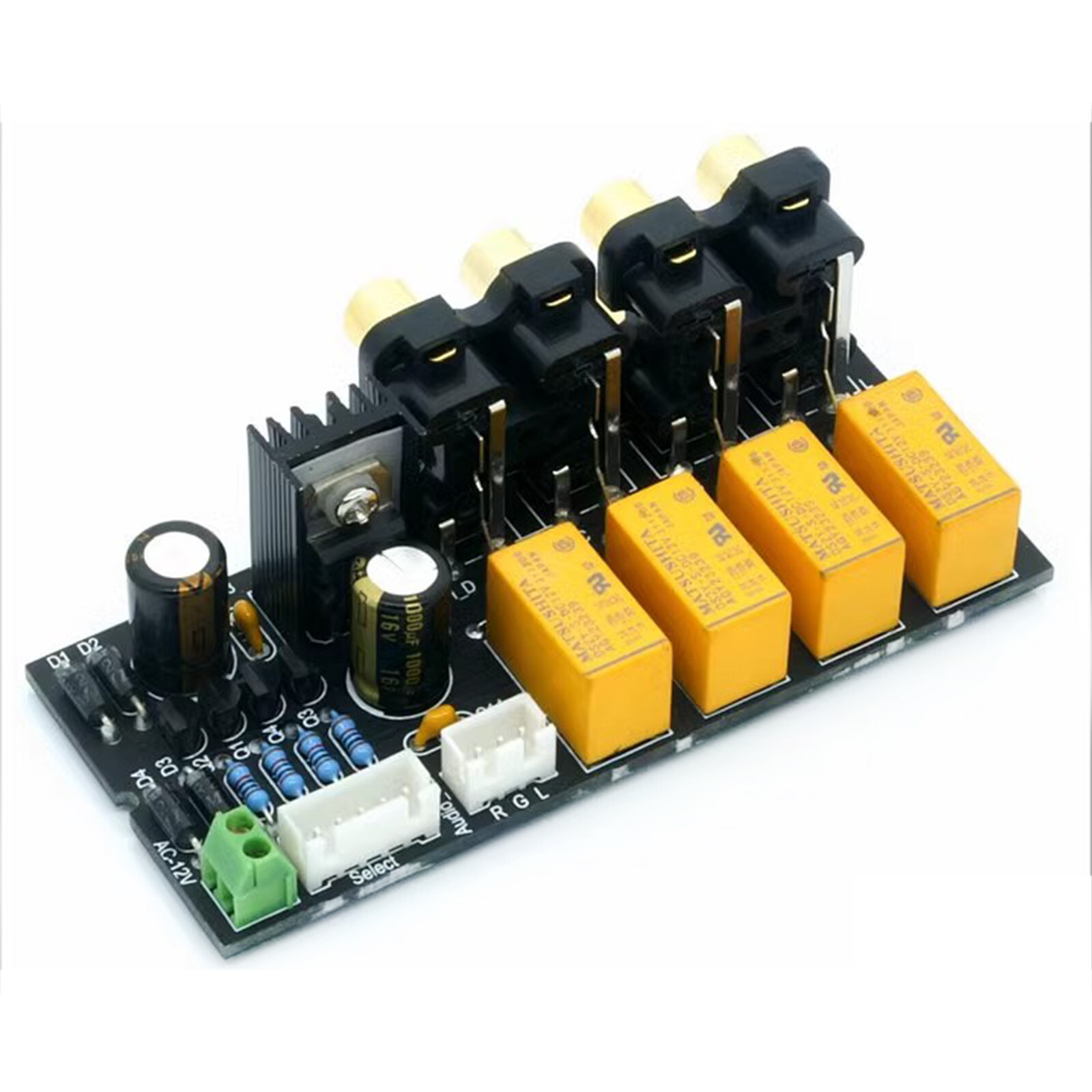 1pc 4-channel stereo audio signal selection board