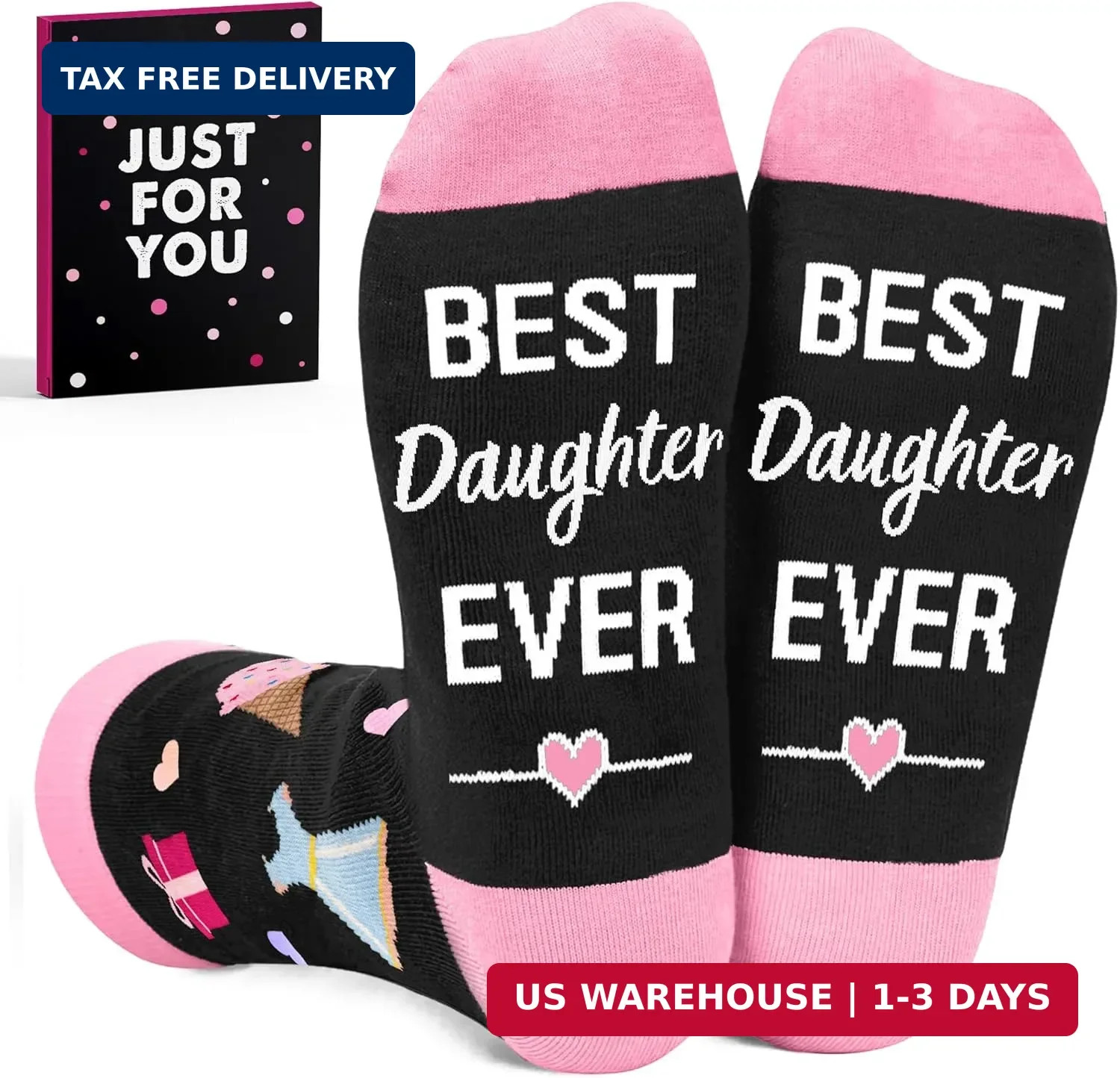 Mothers Day Gifts For Daughter - Fun Daughter Socks, Unique Birthday Presents Fr
