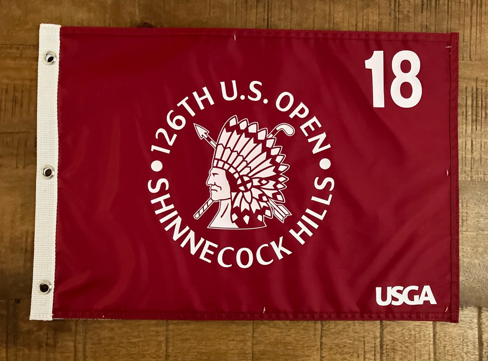 2026 US Open Flag Shinnecock Hills golf red silkscreen pin flag brand new!