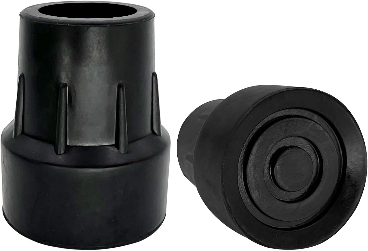 Skid-Resistant Cane Tips 1 inch, Pack of 2 – Durable & Safe Replacement