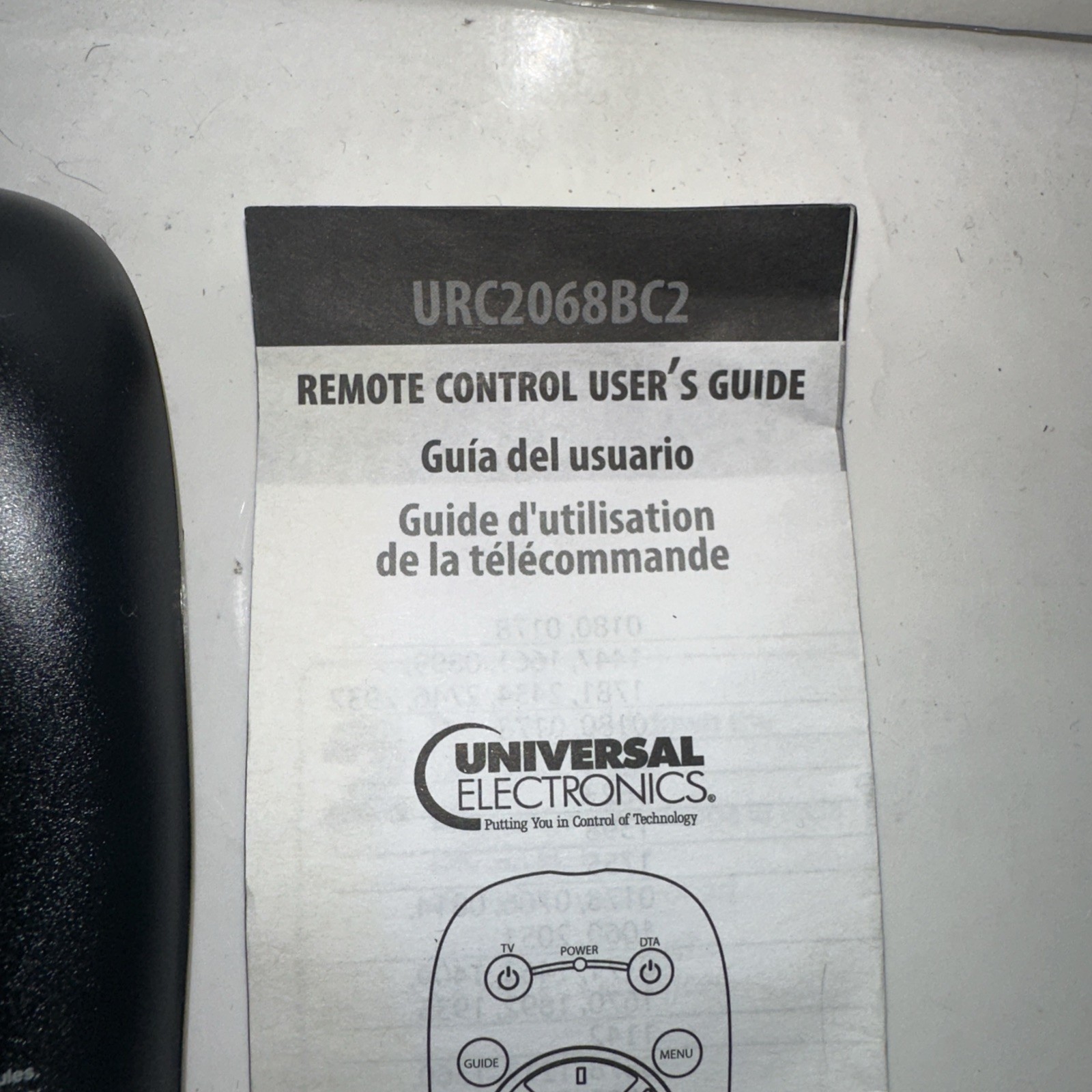 Suddenlink Universal Remote Control Pulse RF Remote URC-2068BC2-R