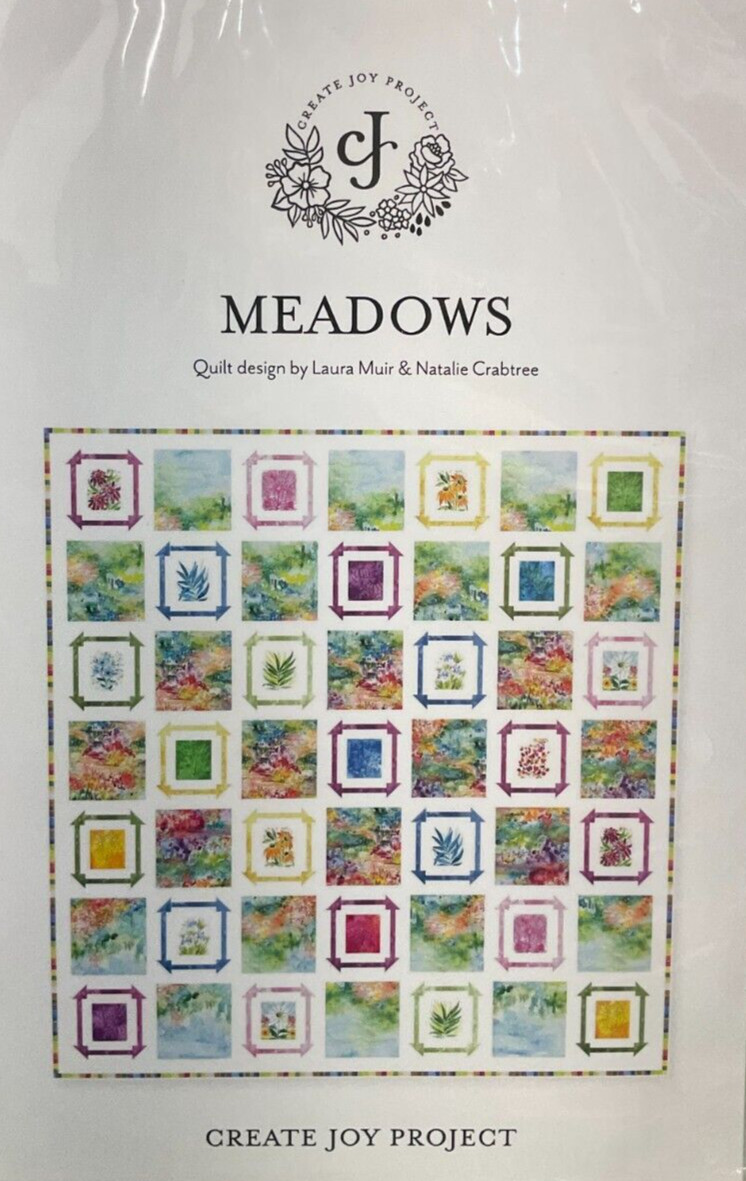 CREATE JOY PROJECT #CPJ2104 - MEADOWS QUILT PATTERN 65  x 68 1/2