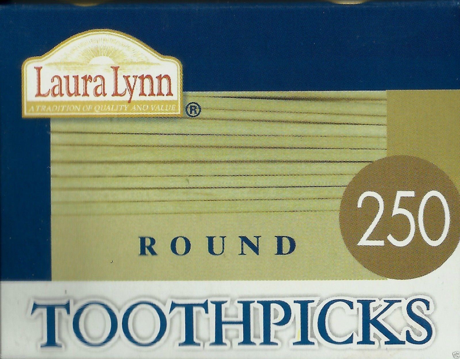 250 rOund Wooden TOOTHPICKS NO ADDITIVE birch wood Laura Lynn bar cocktail party