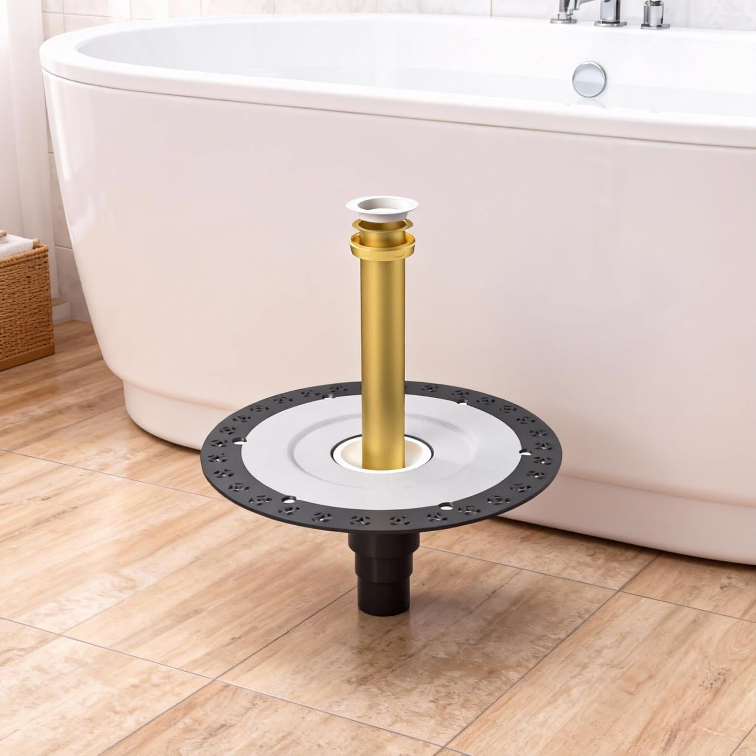 Freestanding Tub Drain Rough-In Kit with 12" Base, Free Standing Bathtub Drains