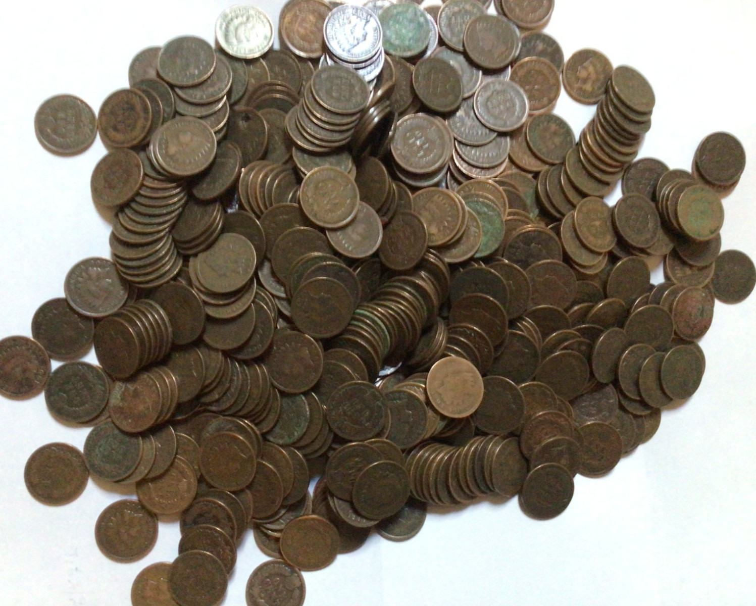 ONLY 1900 TO 1907 ; 1c Indian Head Cent Penny , CHOOSE HOW MANY ; CULL CONDITION