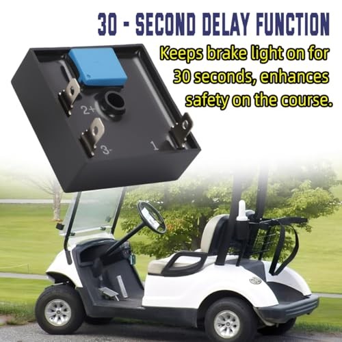 for Golf Cart 12-48 Volt Brake Light Timer Relay Replacement 30 Second Brake