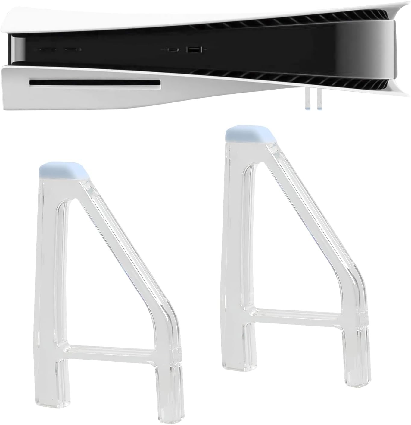 2/4x Horizontal Stand for PS5 Slim Console Replacement Feet Bracket Holder Base