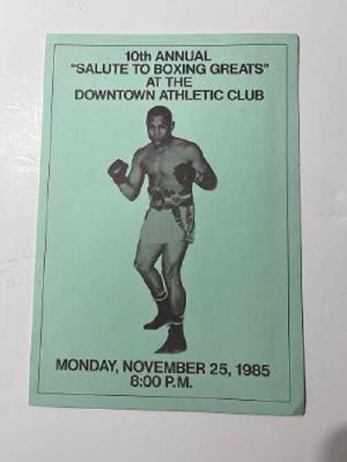 10th ANNUAL SALUTE TO BOXING GREATS DOWNTOWN ATHELIC CLUB PROGRAM