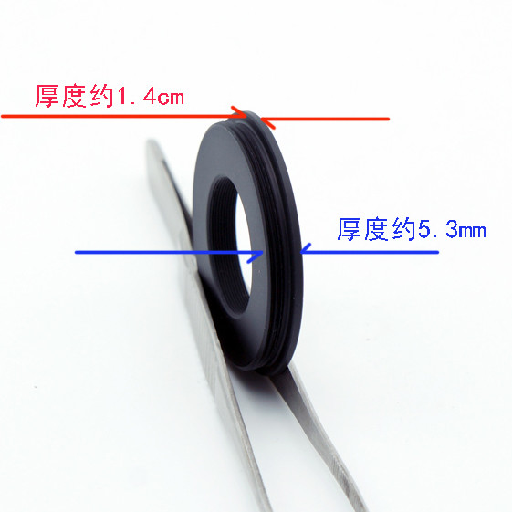 X M23-M42 adapter ring for Compur shutter M23 x0.5 camera lens with flange