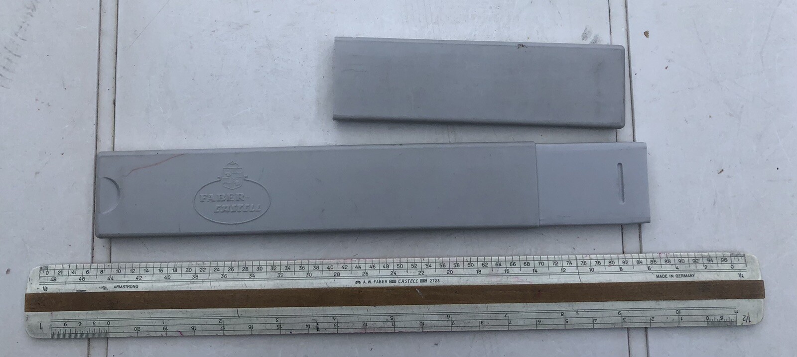 Vintage Faber Castell Ruler in Plastic Box