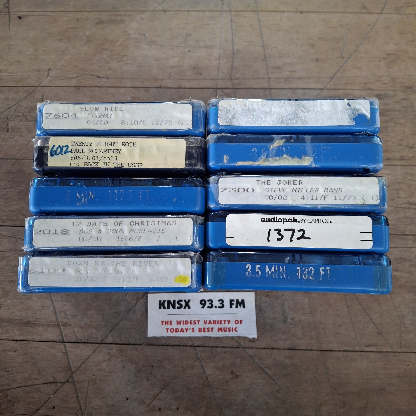 Vintage NAB Audio Carts Steve Miller Foghat Neil Young McCartney Radio