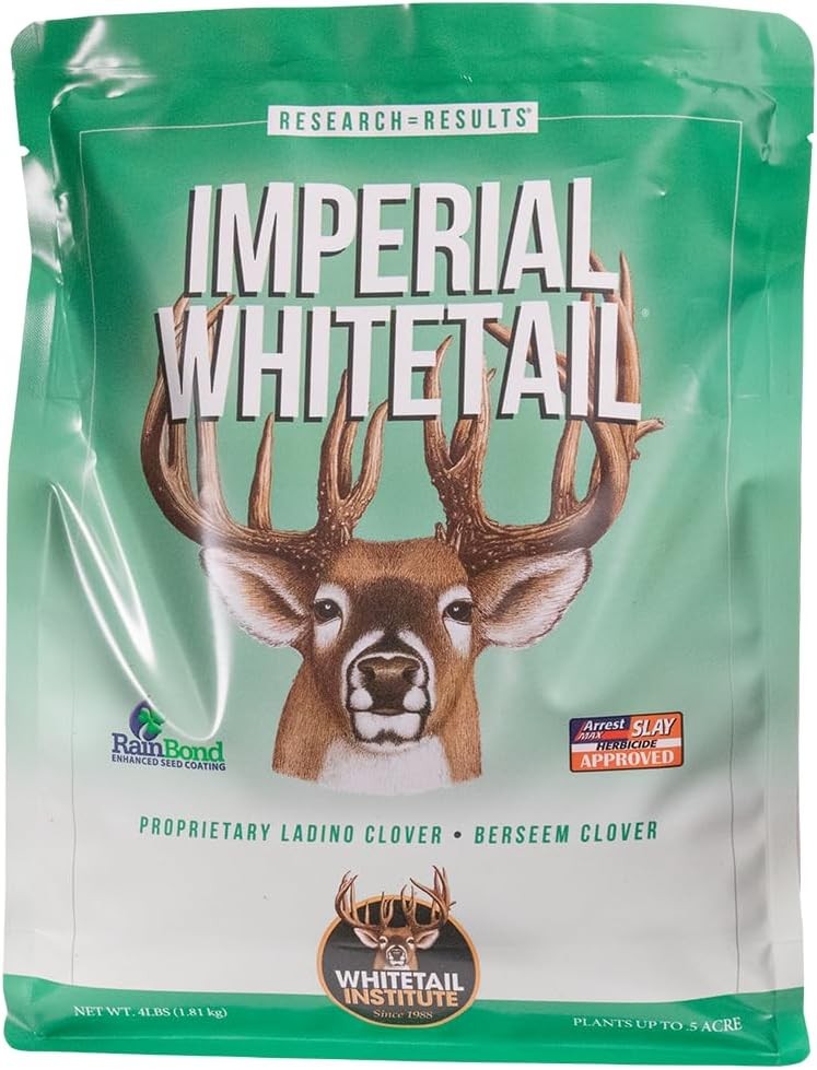 Imperial Clover Food Plot Seed Spring & Fall Planting 4-Pound 1/2 Acre