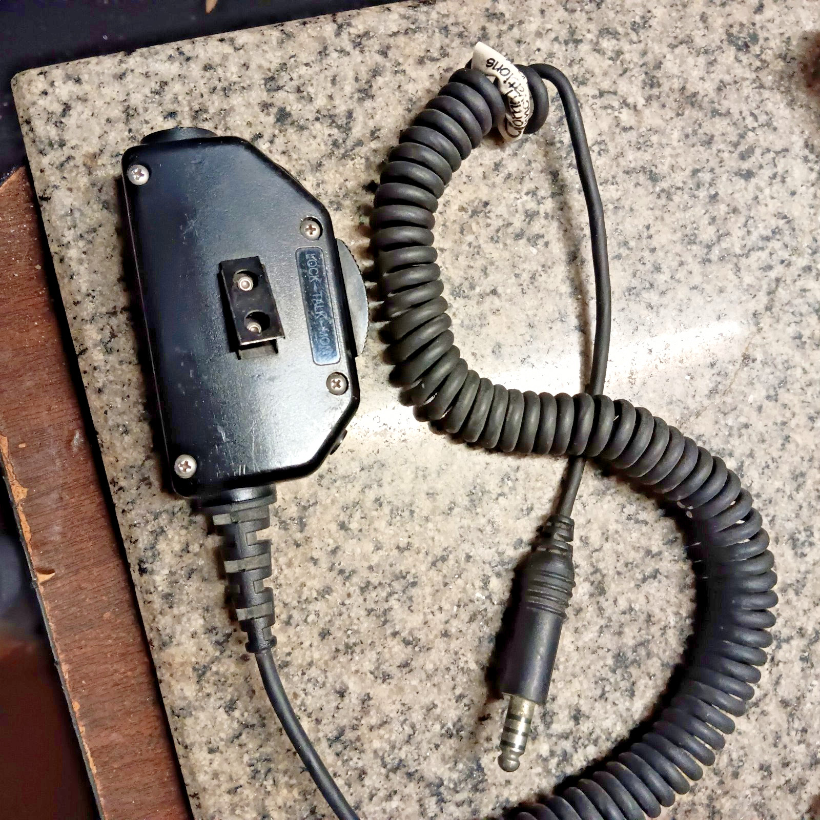 Comm Innovations CIX101LVGK3-74  Switch Cable Assy AVIATION INTERCOM MIC EXTENTI