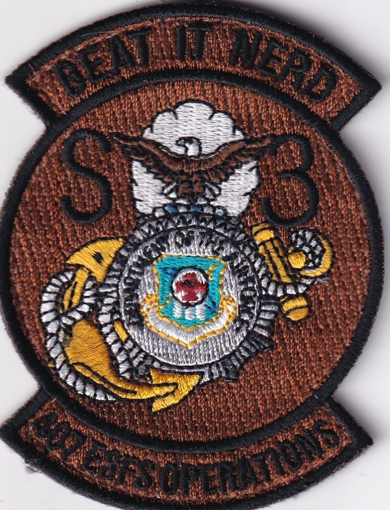 107 ESFS Expeditionary Security Forces SP S3 Beat It Nerd US Air Force patch
