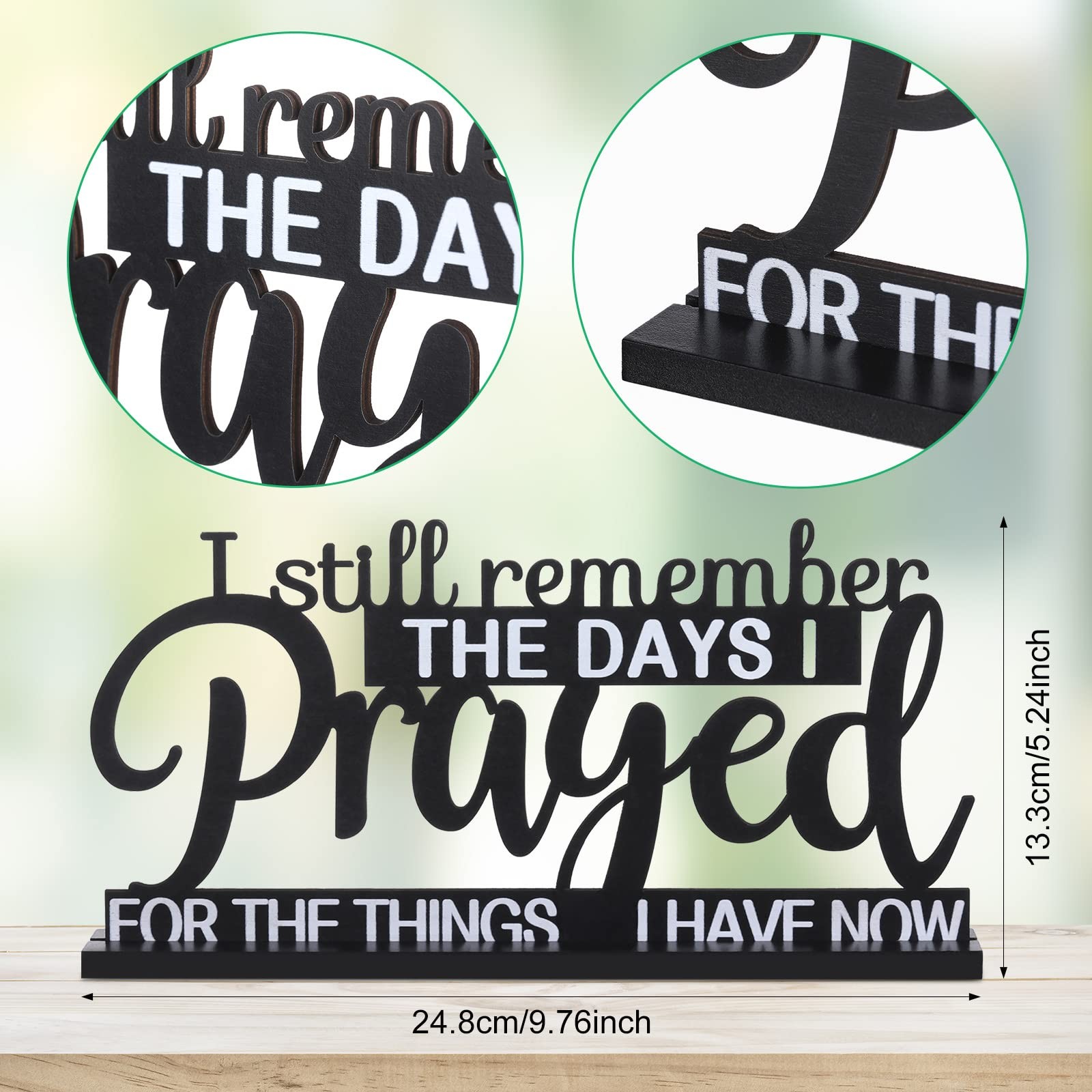 Jetec I Still Remember The Days I Prayed Sign Inspirational Table Blessed Signs