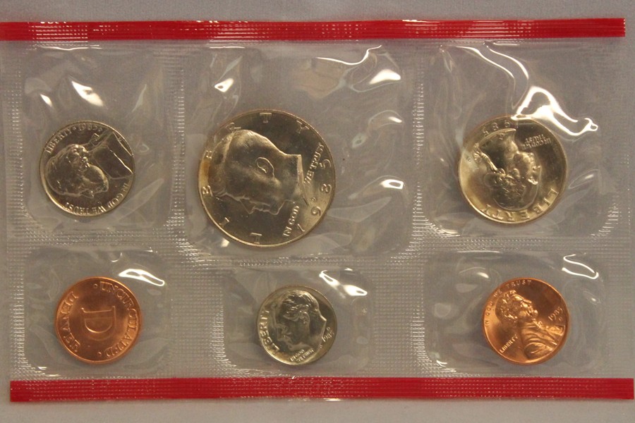 1985 PD US Mint set 10 Pack (OGP) 100 coins