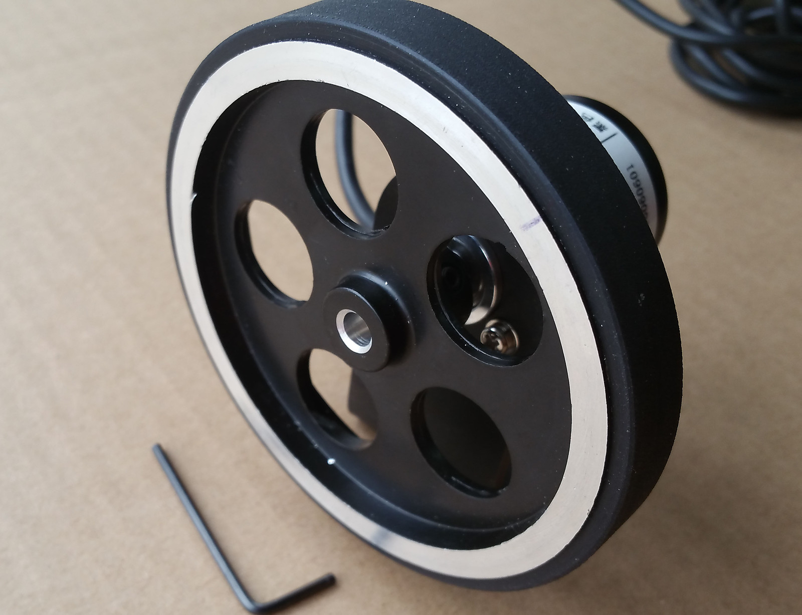 200mm Length Wheel + Encoder + Bracket + Counter Grid Length Gauge