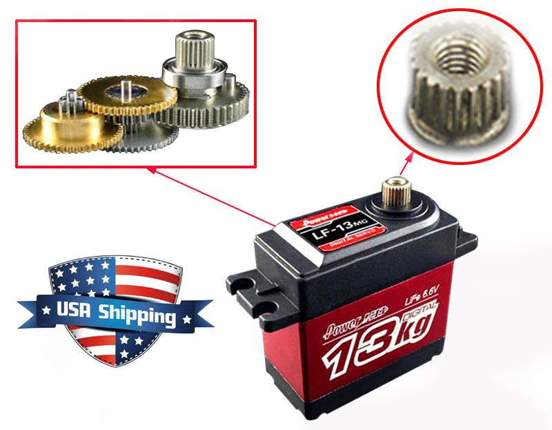 Power HD LF-13MG Metal Gear Digital High Torque Servo 4.8-6.6V 1:10 RC Car Crawl