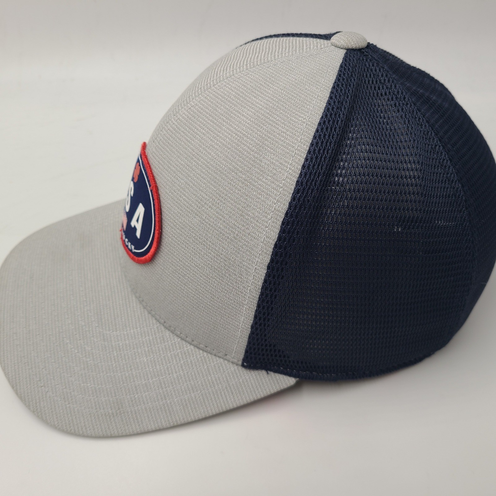 Black Clover Hat Snapback Trucker Mesh Gray Blue USA Live Lucky Patch Golf Men