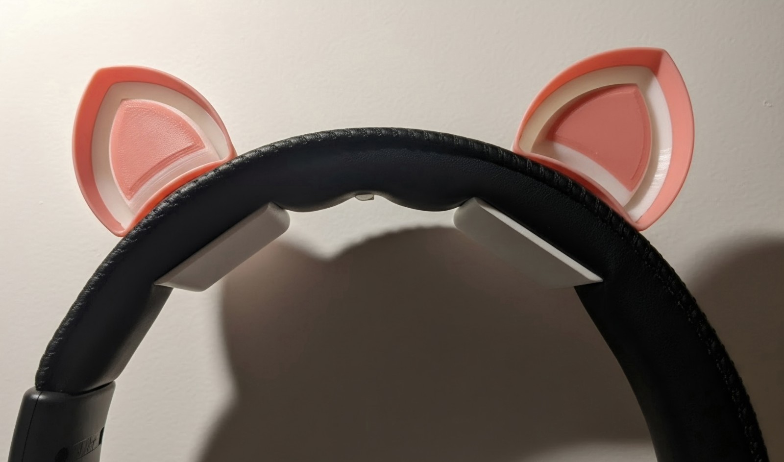 Headphones/Headset Cat and Panda Ears (3D Printed Pair)
