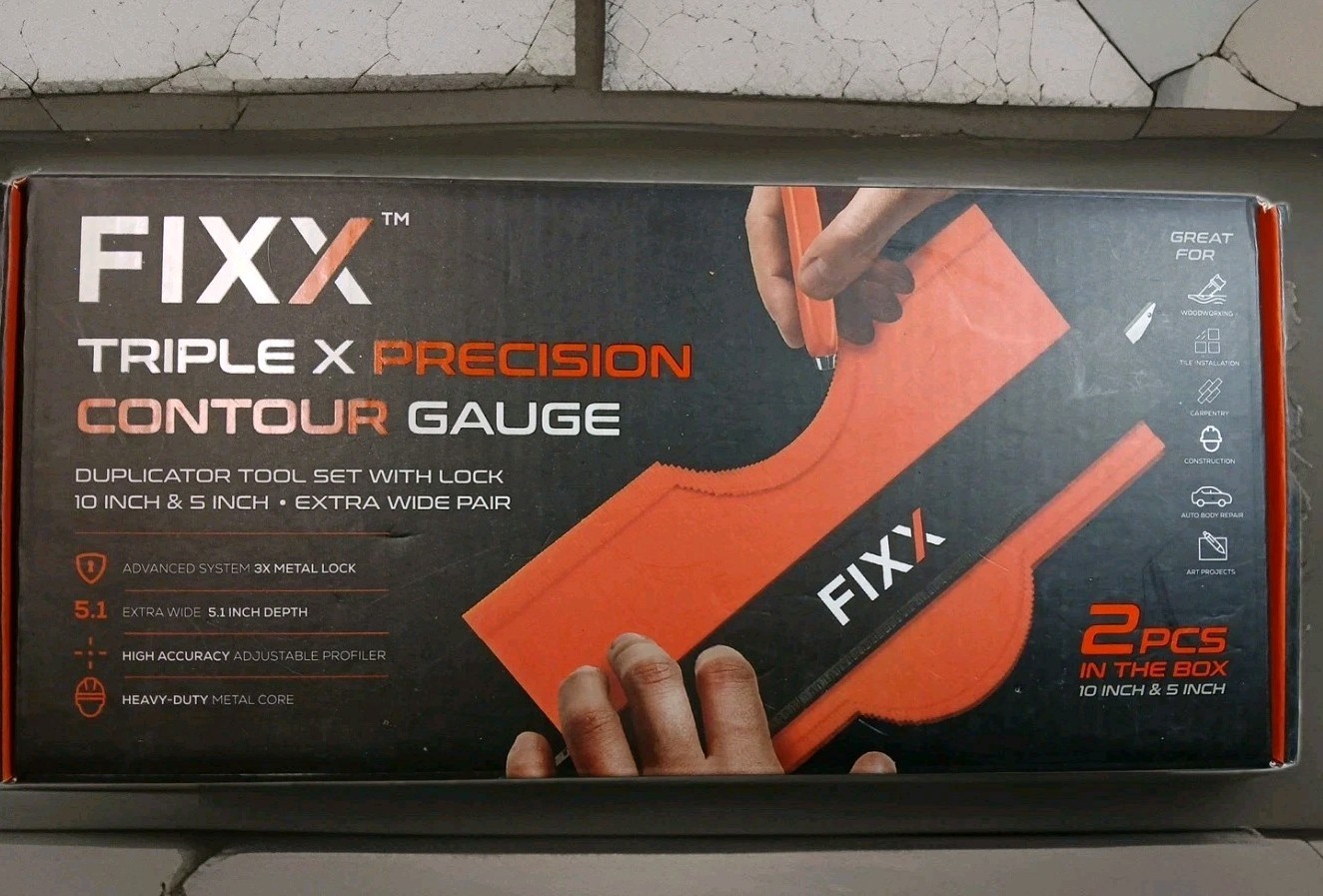 FIXX Triple X Precision Two-Piece Contour Gauge 2pcs 10-inch and 5-inch Models
