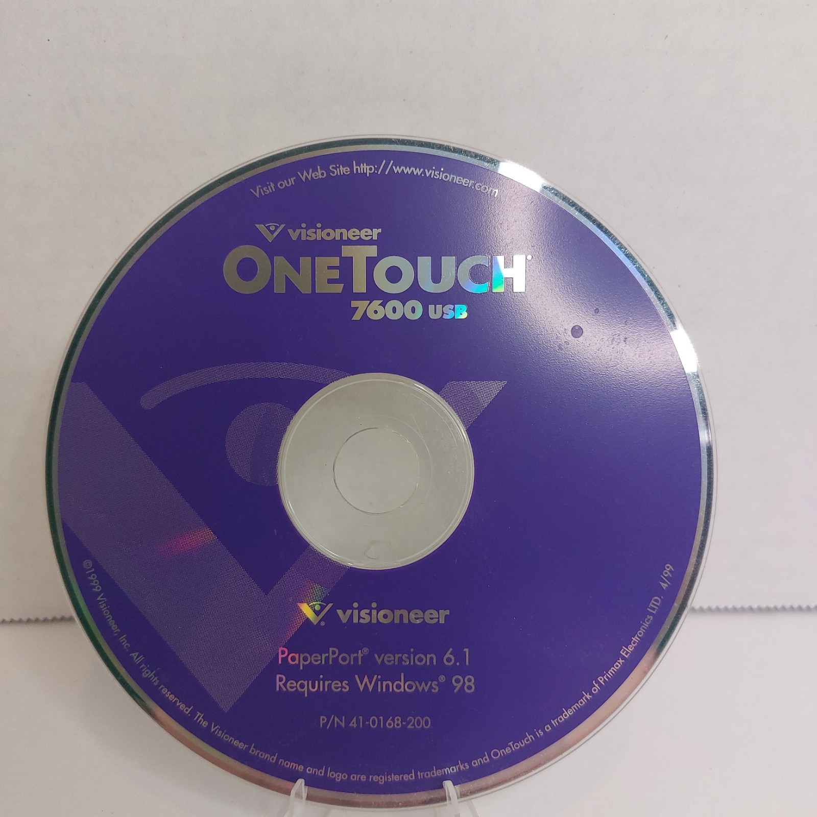 Visioneer OneTouch 7600 USB Scanner Software CD PaperPort 6.1 Windows
