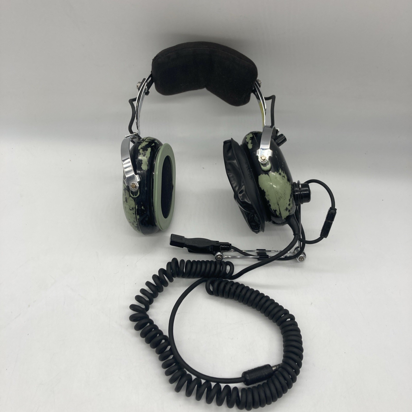 David Clark H10-76 Aviation Pilot Headset Military Headphones Untested Vintage