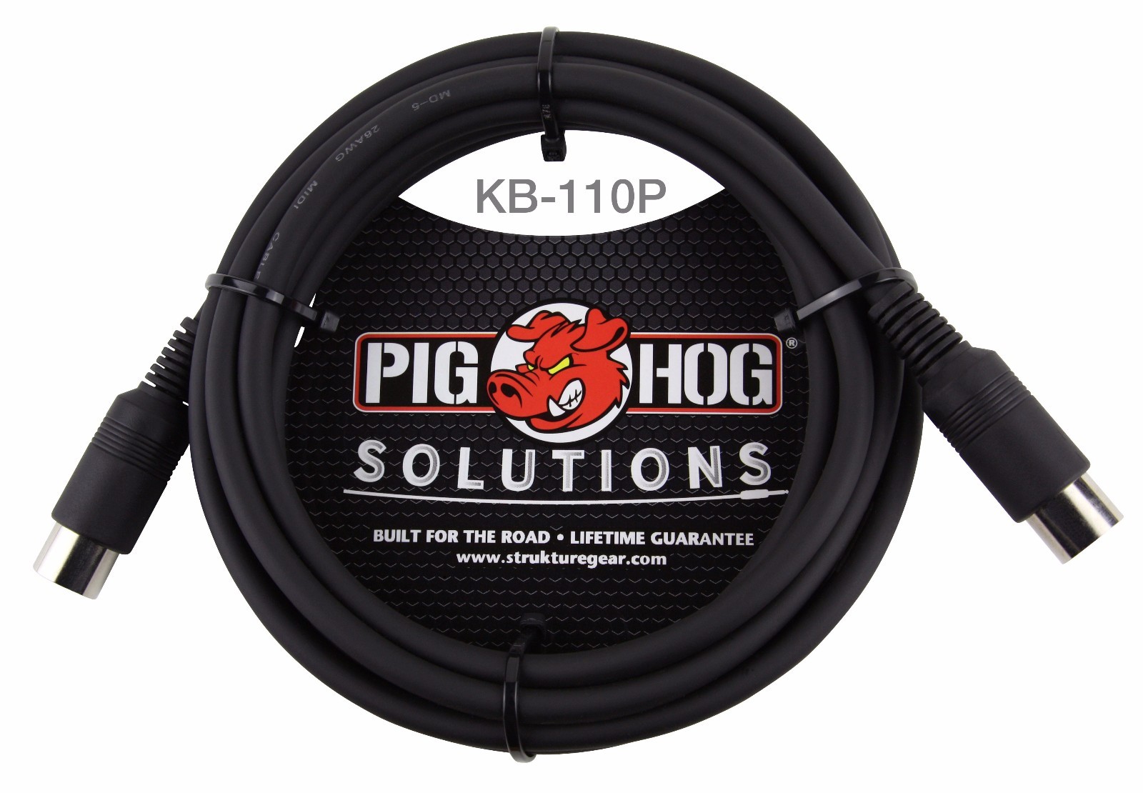 10ft Pig Hog DIN-5 MIDI Male/Male, KB-110P