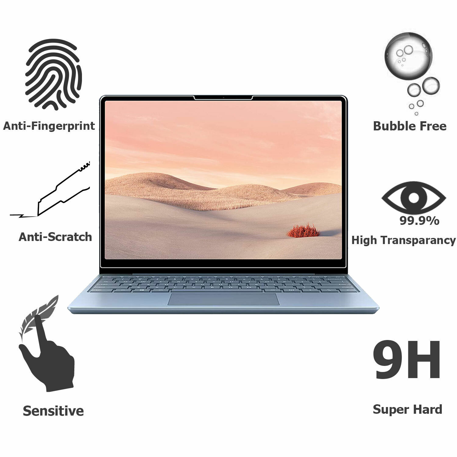 For Microsoft Surface Laptop Studio 14.4” inch Tempered Glass Screen Protector