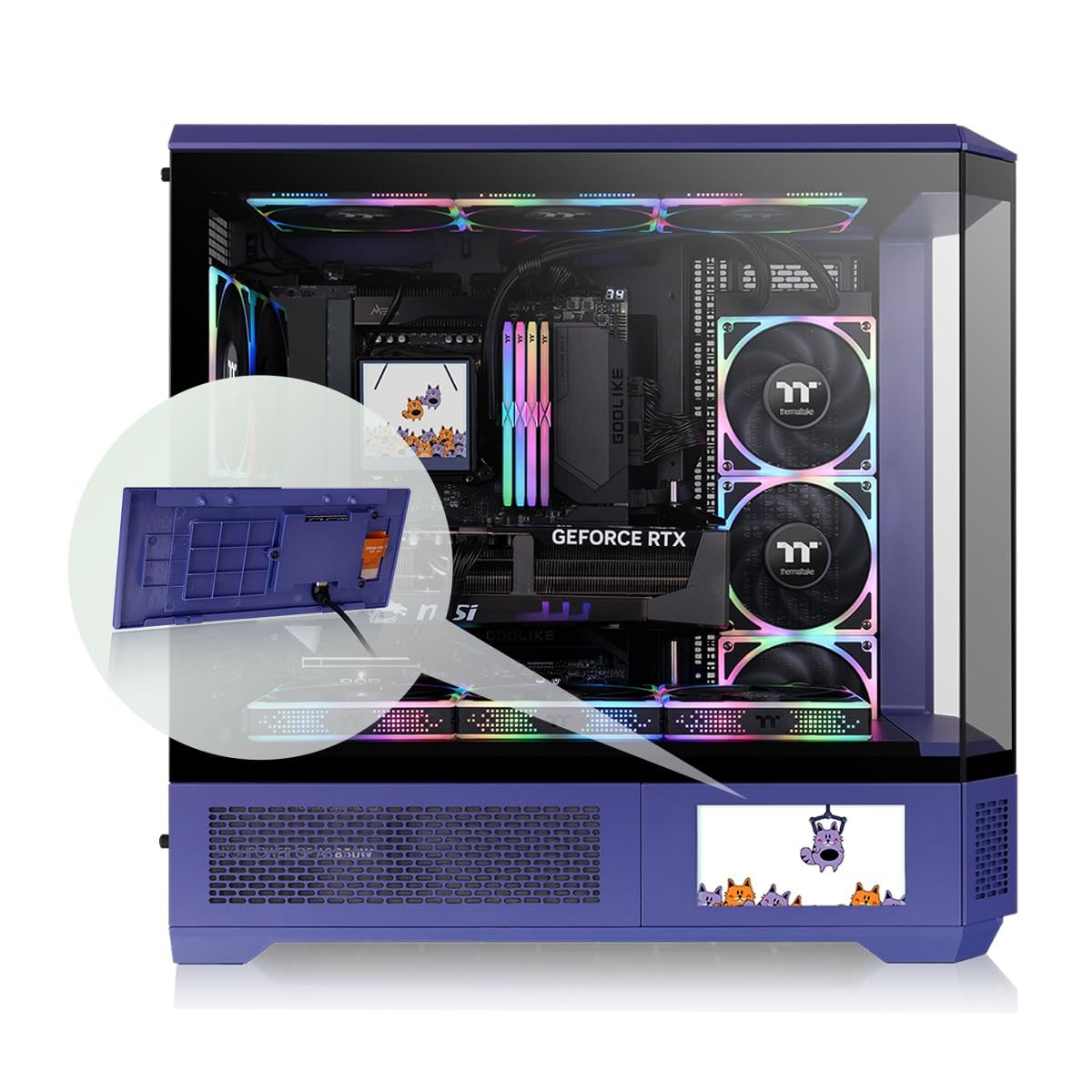 Thermaltake View 600 TG 6.0 Inch LCD Screen Panel Kit; LCD and Panel; 1480x720p;