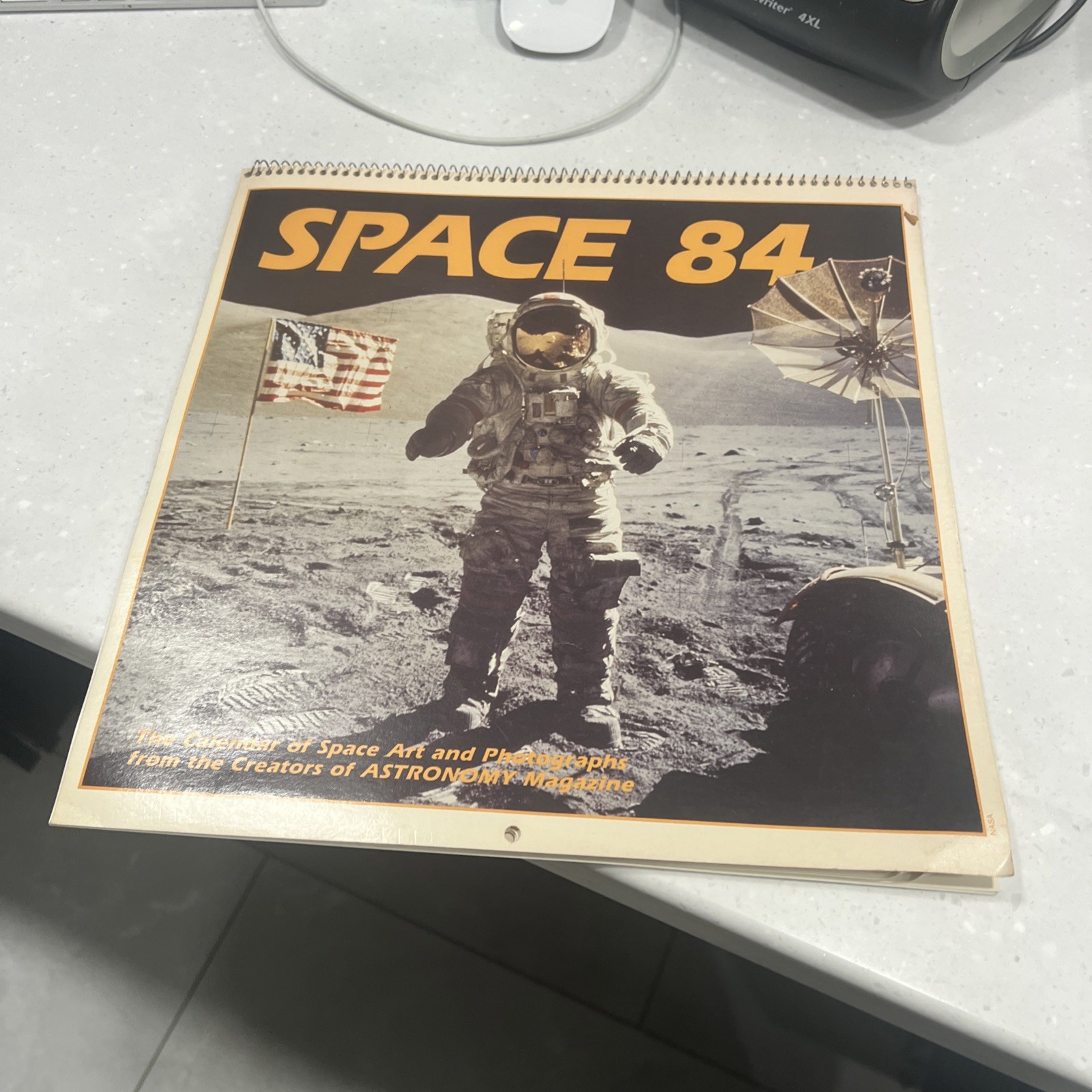 Vintage Space 1984 84 Calendar Apollo 11