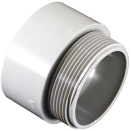 Cantex 5140109 Conduit Fitting Adapter, 2-1/2 In, Threaded, Pvc, Pvc Coated