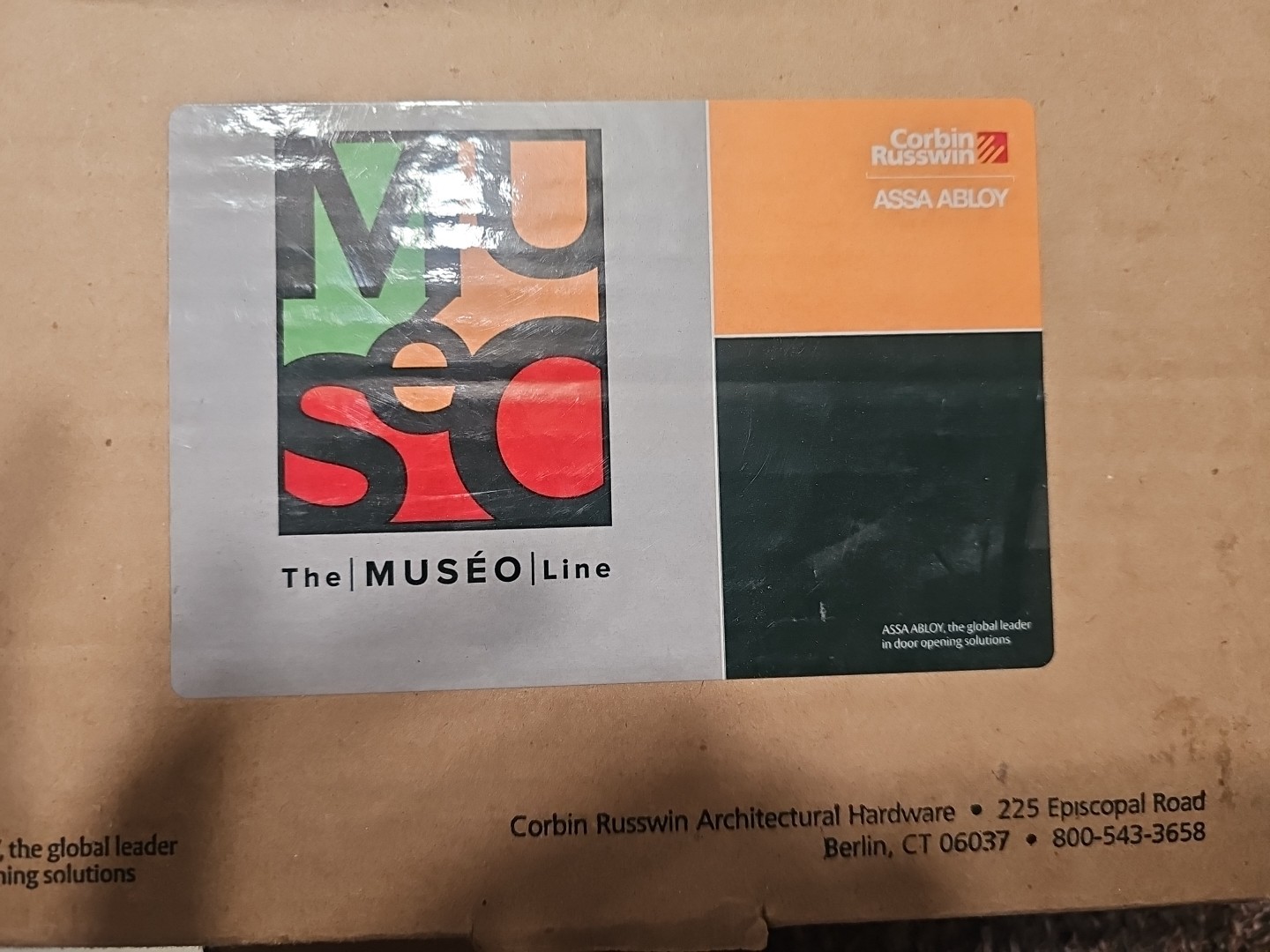 CORBIN RUSSWIN ASSA ABLOY MUSEO LINE TL3710 25M T 630