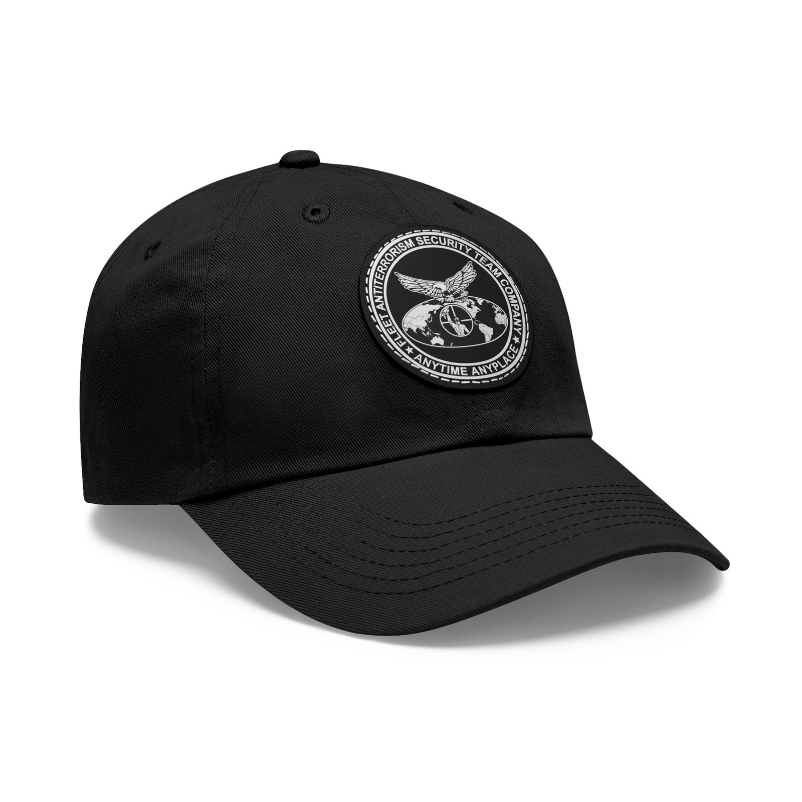 USMC FAST Marine Corps Fleet Antiterrorism Security Dad Hat with Leather Pat