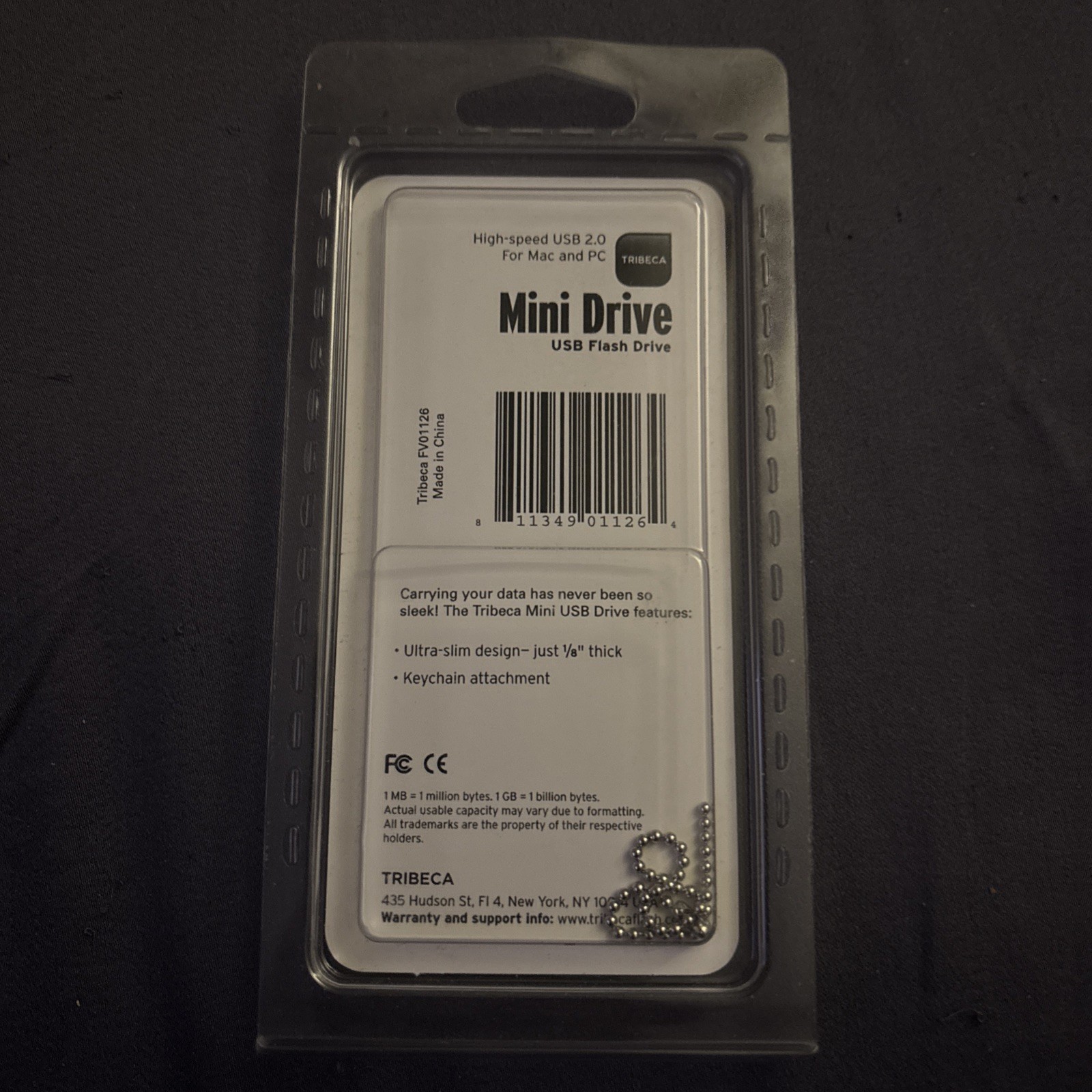 Tribeca USB flash drive mini drive 4 GB