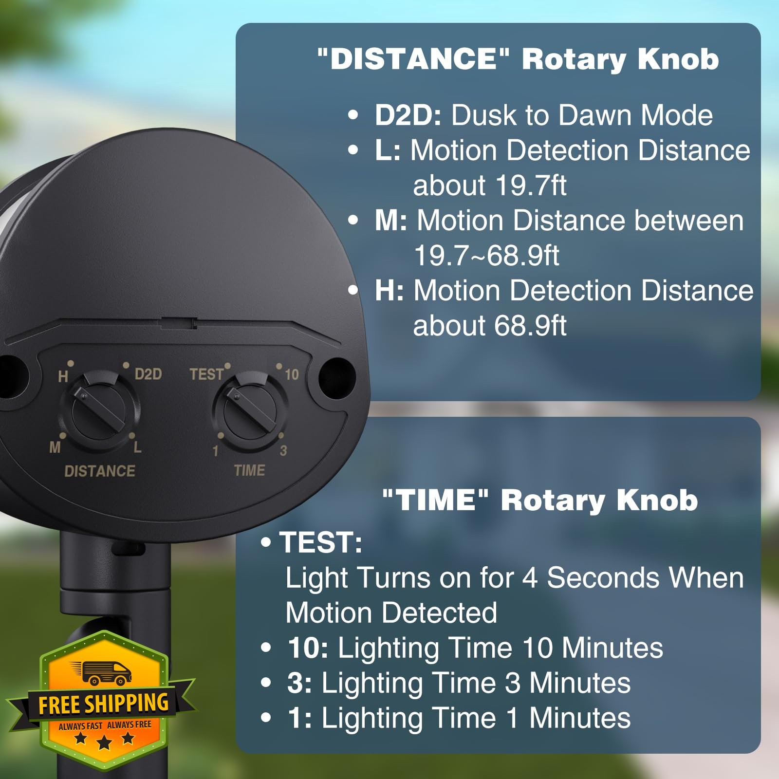 Onforu Motion Sensor Dusk to Dawn Black