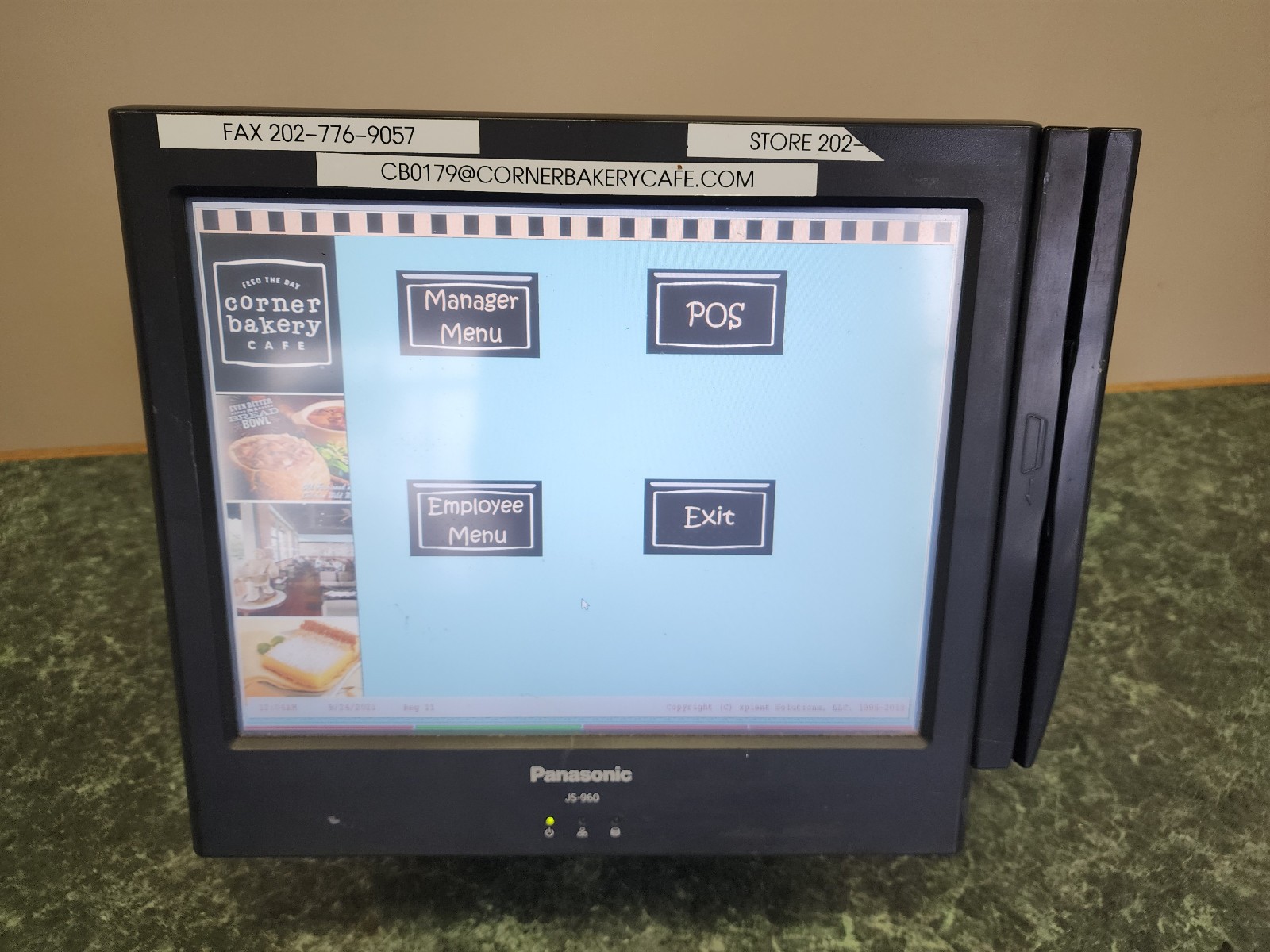 Panasonic JS-960 POS Model JS-960WP 15" Workstation w/ Card Reader
