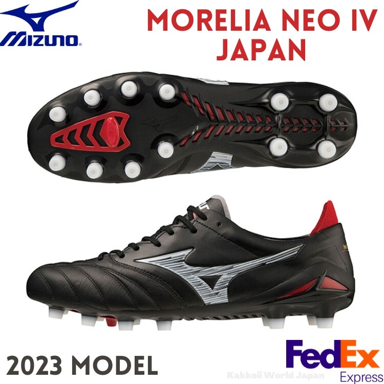 Mizuno Soccer Cleats MORELIA NEO 4 JAPAN Black/White P1GA2330 01 MADE IN JAPAN