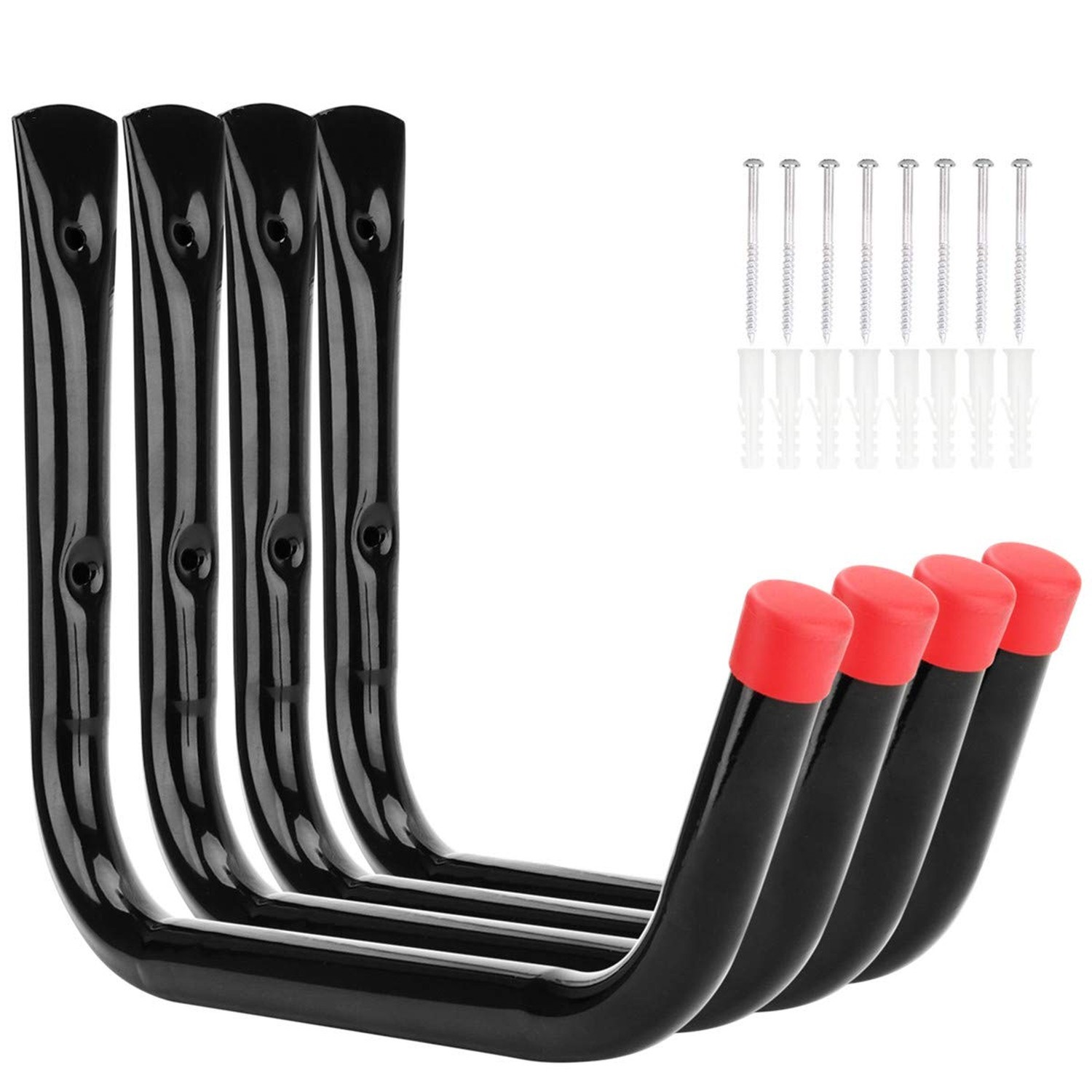 Heavy Duty Garage Storage Hooks,15Inch Jumbo Arm Kayak Wall Hangers 100 LB Ca...