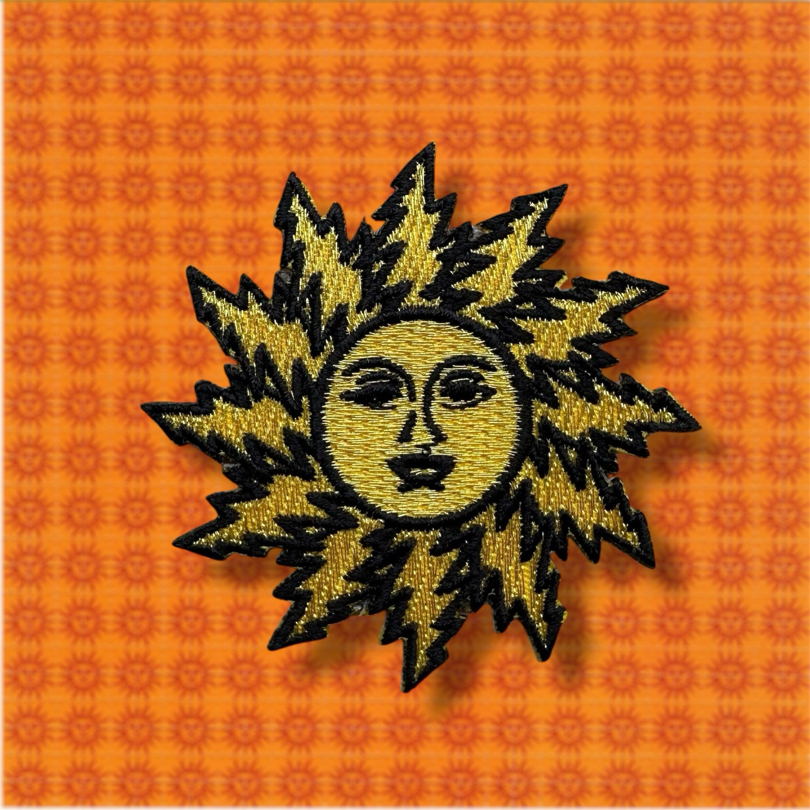 Orange Sunshine Sun Bolt Patch