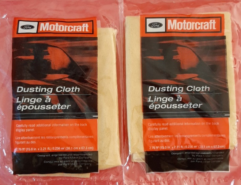 2 - New NOS Genuine Ford Motor Company Motorcraft Dusting Cloth Car Truck ZC-24