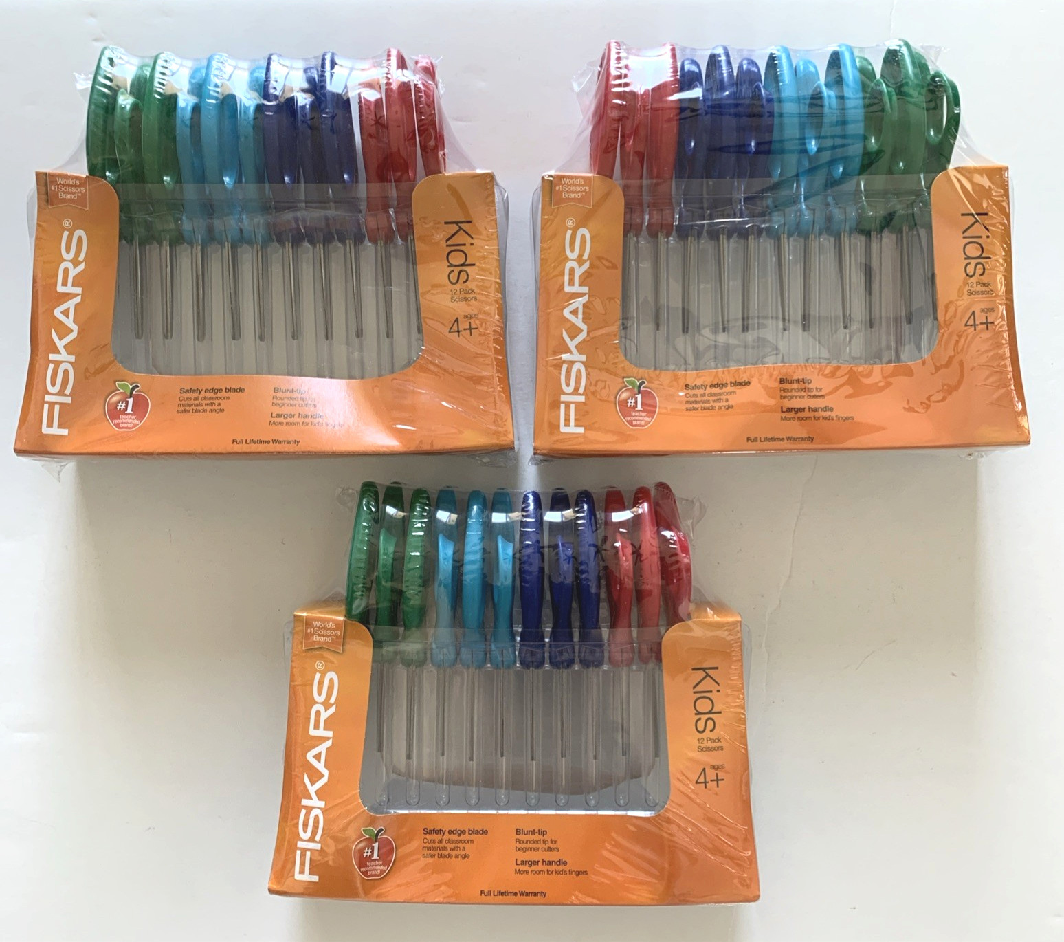 36 count Fiskars Blunt-tip Kids Scissors Class Pack 5" Teachers Classroom