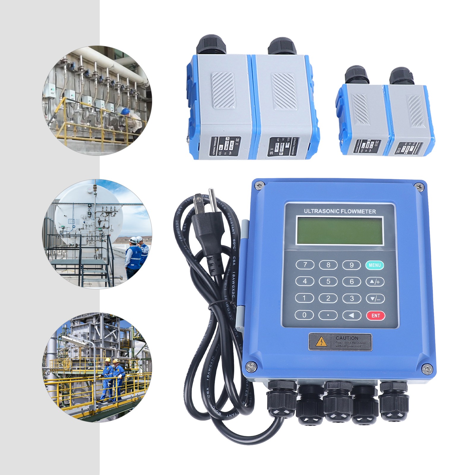 TUF-2000B+TM-1 TS-2 Ultrasonic Flow Meter Flowmeter Module Flowmeters DN20-700mm